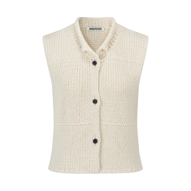 Annamooer2026 Autumn Versatile Knitted Sleeveless Vest for Women 886Dopdop Buyer's Store