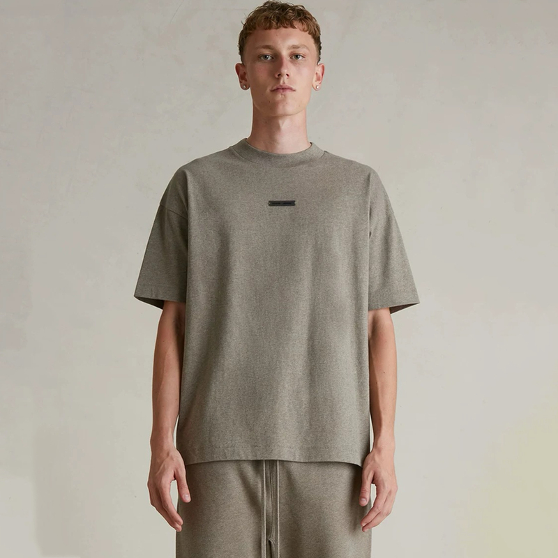 Ningbo Original Factory】Fog Kimi Essentials25Fw Short-Sleeved New Style Multi-Line High Street Short-Sleeved T-Shirt for Men Trendy