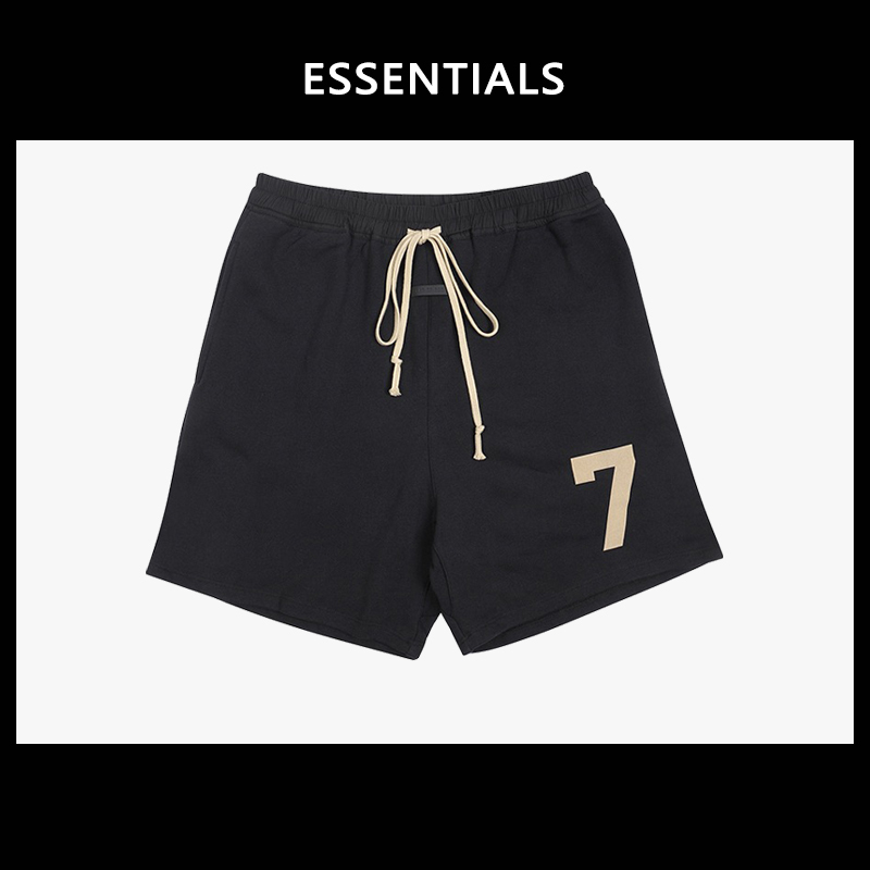 50% off Rim Fog Essentials Season 7 Loose Drawstring High Street Number 7 Shorts Men's Trendy Five-Point Shorts