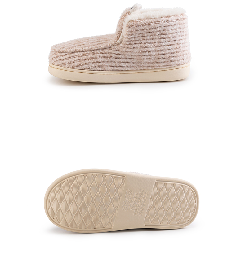 Giày cotton nhà công viên West West Giày ấm cho nữ mùa đông cộng với dép cotton đế dày nhung nhà nữ bao gồm tất cả ấm áp trong nhà - Trang chủ dép đi trong nhà tắm