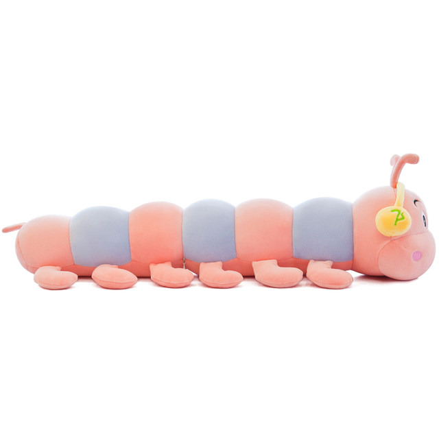 Cute caterpillar plush toy pillow rag doll doll sleep strip pillow ຂອງຂວັນວັນເກີດຂອງເດັກນ້ອຍ