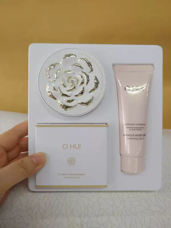 Phấn phủ siêu mịn Kem che khuyết điểm chống nhăn OHUI Ou Hui Run chính hãng Hàn Quốc SPF30 + PA ++ 9g - Bột nén