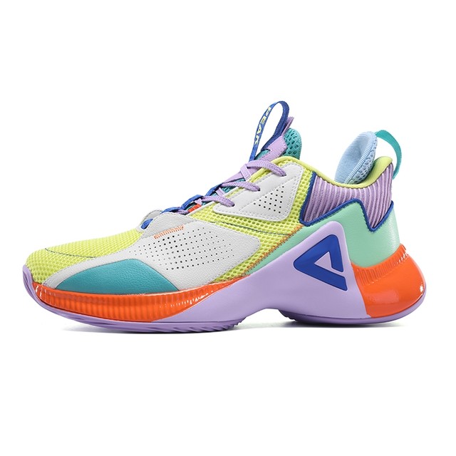 Peak Basketball Shoes Men's 2024 New Official ຂອງແທ້ຂອງຜູ້ຊາຍເກີບຕໍ່າສຸດປະຕິບັດການບໍ່ເລື່ອນ Wear-Resistant Sneakers Magic Bullet Technology