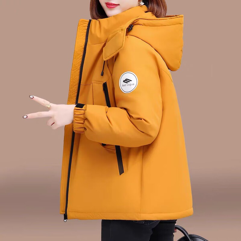 Short Thickened down Cotton Jacket for Women, New Popular Style, Petite Mom's Winter Cotton Coat Short Thickened down Cotton Jacket for Women, New Popular Style, Petite Mom's Winter Cotton Coat