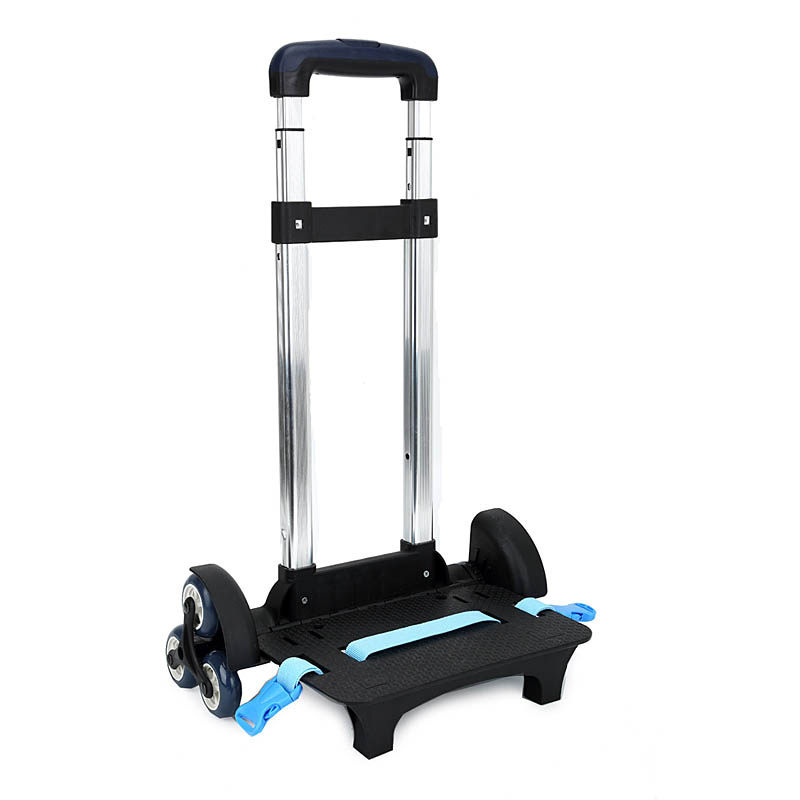 Primary school students aluminum alloy detachable trolley bag trolley accessories three-wheel stair climbing trolley car trolley frame