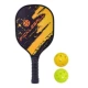 Пиковый желтый-два мяча за одну ракетку-тополь девятислойный [ракетка сертифицирована USAPA]