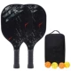Broken Black — Две ракетки с четырьмя мячами + рюкзак — Тополь девятислойный [ракетка, сертифицированная USAPA]