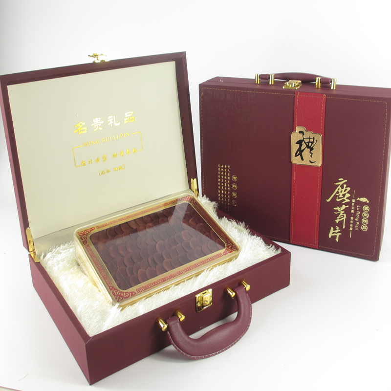 Deer antler slice gift box Jilin sika deer antler blood slice non-pruning root authentic deer antler non-fresh gift making wine