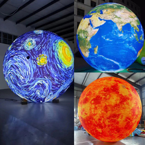 Mid-Autumn Festival and National Day Inflatable Luminous Moon Jade Rabbit PVC Outdoor Activity Inflatable Moon Astronaut Patriotic Bear Customized