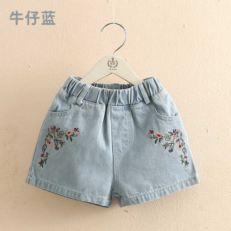 Mang bé Body mặc quần jean 2020 Summer ăn mặc New cô gái trẻ em Ingle Shorts kz-c323