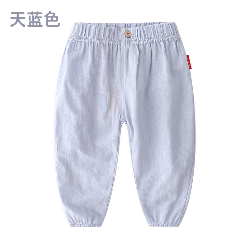 Bé Anti-Mosquito Pants 2020 Thu Outfit New trai trẻ em mỏng quần Casual KZ-b981.