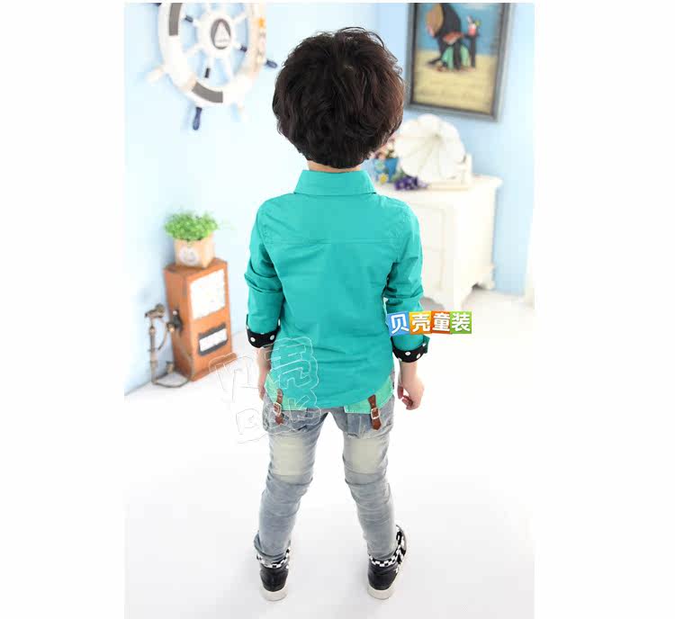 Chemise garcon à manche longue - Ref 2081909 Image 71