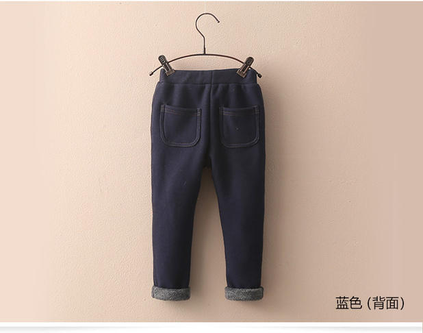 Mùa đông 2018 mới cho bé gái quần áo trẻ em trẻ em cộng với quần jean giả nhung dày quần kz-1320 váy trẻ em 10 tuổi