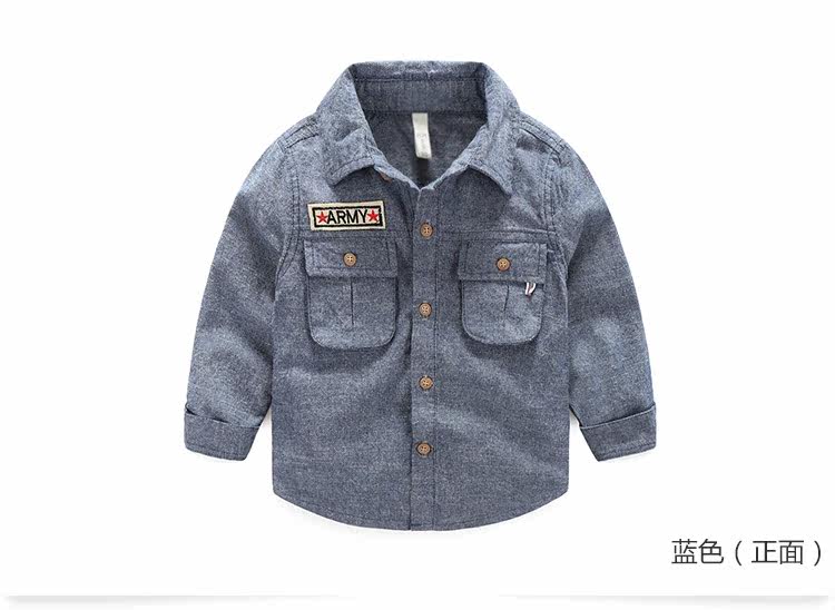 Chemise garcon à manche longue - Ref 2081915 Image 69