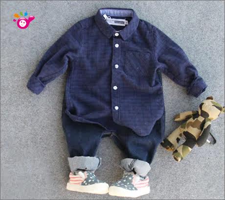 Chemise garcon à manche longue - Ref 2081944 Image 7