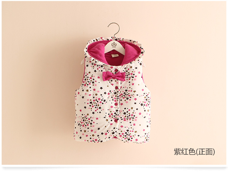 Mùa đông 2018 Quần áo trẻ em Hàn Quốc trẻ em trẻ em cộng với áo nhung cotton dày áo vest trẻ em wt-2922 quần áo cho bé