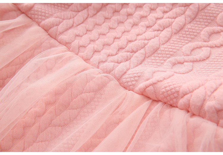 Váy độn cho bé 2018 mùa đông Hàn Quốc của bé gái mới quần áo trẻ em cộng với váy cashmere qz-3098 váy len bé gái