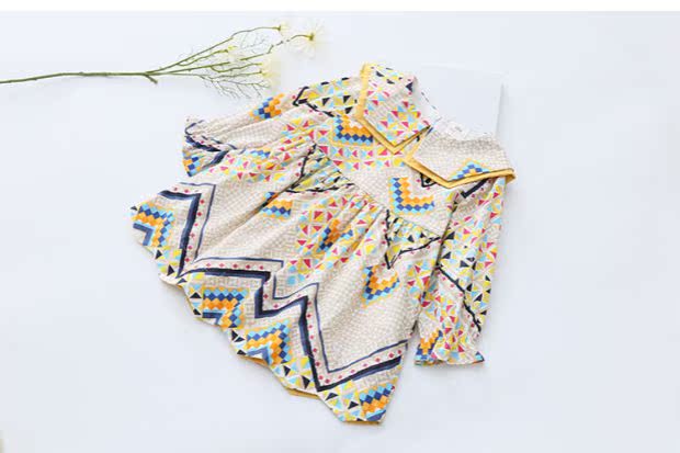 Đầm họa tiết cho bé 2019 mùa xuân Hàn Quốc của bé gái mới Quần áo trẻ em váy qz-4591 váy đầm phong cách bé gái