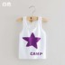 2020 mùa hè váy Hàn Quốc phiên bản kẹo màu cậu bé và cô gái childrens con bé vest không tay nam t-shirt tx-0345. 