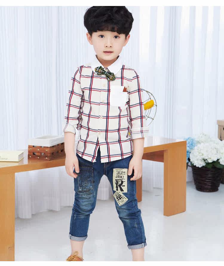 Chemise garcon à manche longue - Ref 2081951 Image 68