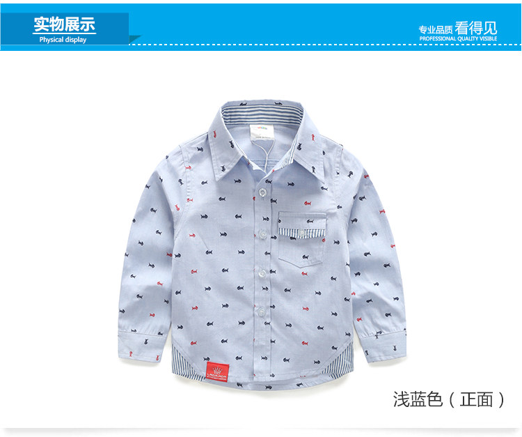 Chemise garcon à manche longue - Ref 2081934 Image 69