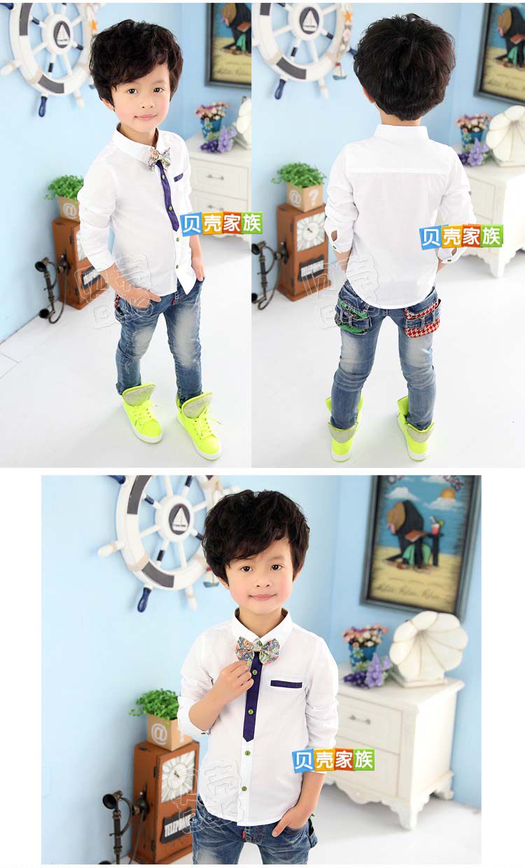 Chemise garcon à manche longue - Ref 2081918 Image 72