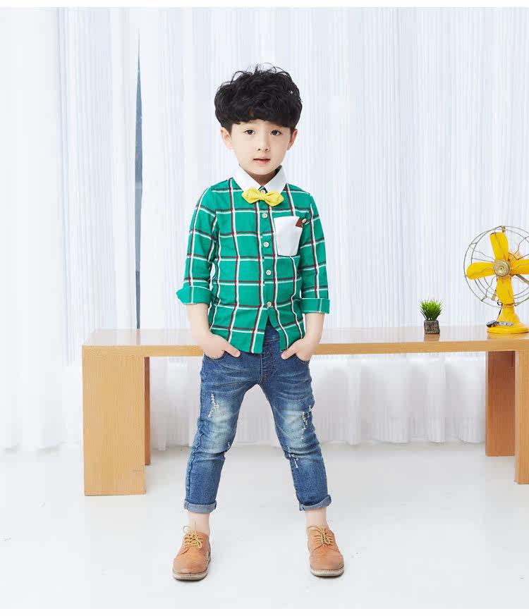 Chemise garcon à manche longue - Ref 2081951 Image 72