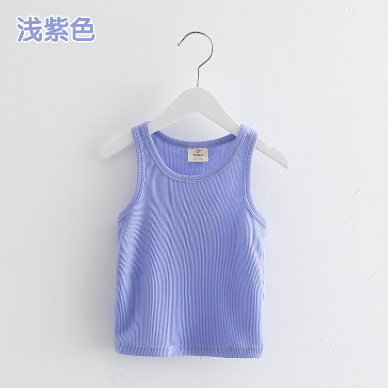 Baby 2020 mùa hè váy chàng trai cô gái trẻ em dệt kim vest bé tròn cổ tay áo thun thủy triều tx-0932.