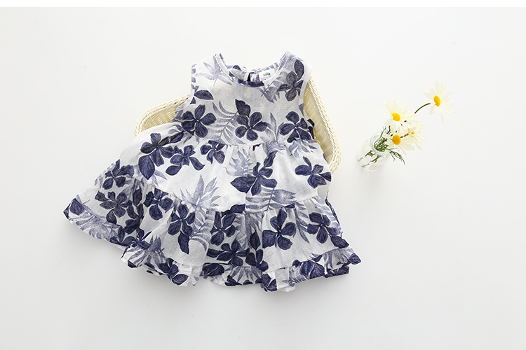 Váy vest bé gái 2019 hè mới cho bé gái quần áo trẻ em váy hoa qz-4059 đồ bé gái