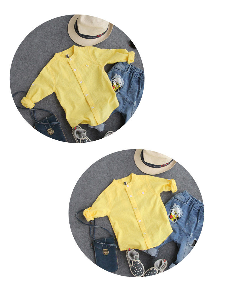 Chemise garcon à manche longue - Ref 2081955 Image 79