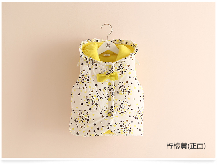 Mùa đông 2018 Quần áo trẻ em Hàn Quốc trẻ em trẻ em cộng với áo nhung cotton dày áo vest trẻ em wt-2922 quần áo cho bé