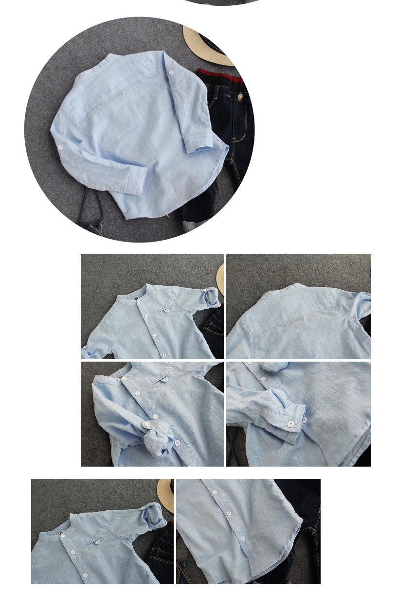 Chemise garcon à manche longue - Ref 2081955 Image 84