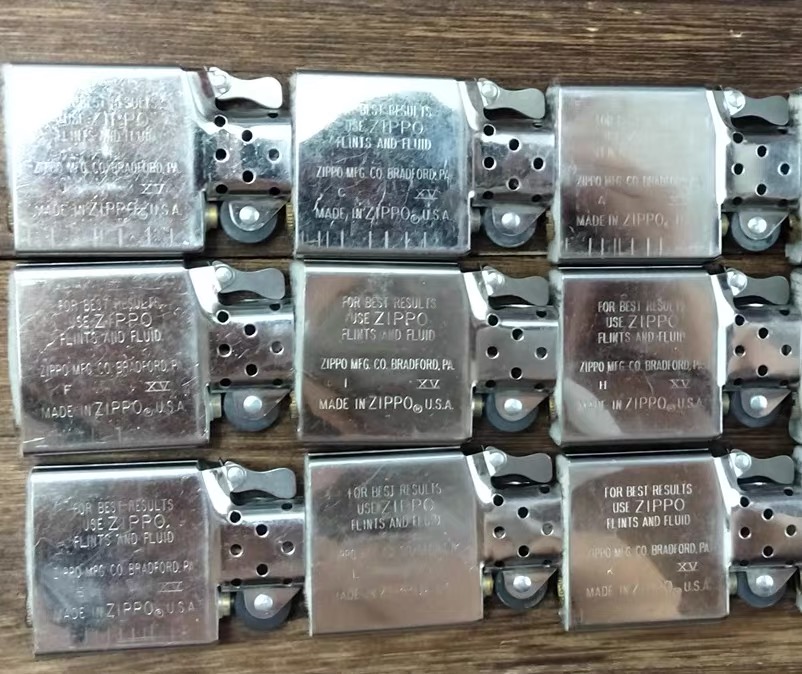 American original old-year zippo liner without wheel replacement optional year silver gold narrow machine movement