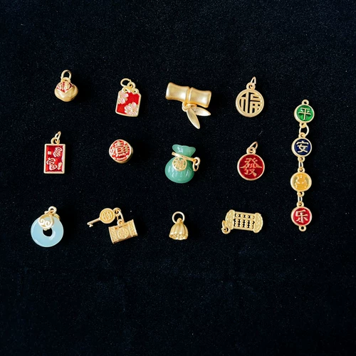 Защитный амулет, пряжка, подвеска, китайская шпилька ручной работы, ожерелье и браслет, серьги, аксессуар, аксессуары, на удачу, DIY