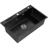 Нано -кишечный раковина Большая одиночная слот под бассейном бассейна 304 из нержавеющей стали в ручной стали растительной мыть