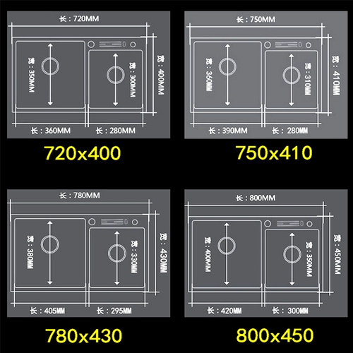 Кухня мытья бассейн два -сантан Тонгжонг горшок 304 из нержавеющей стали