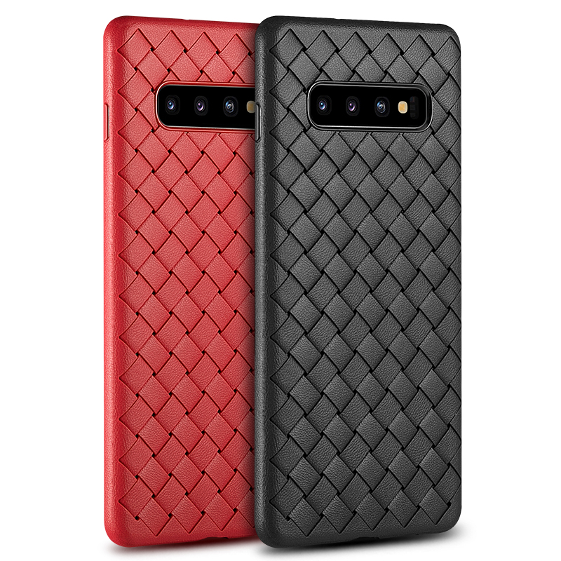 Baoshili Samsung S10plus mobile phone shell leather pattern woven S10 leather s10+ protective cover s10e all-inclusive silicone business soft Galaxy men and women personality anti-fall explosion tide brand high-end breathable BV