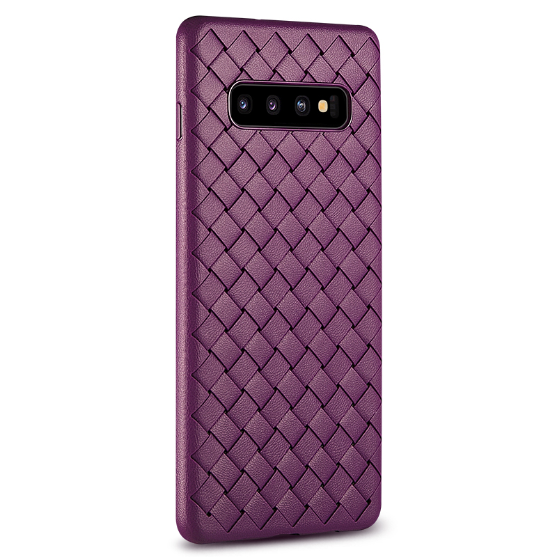 Baoshili Samsung S10plus mobile phone shell leather pattern woven S10 leather s10+ protective cover s10e all-inclusive silicone business soft Galaxy men and women personality anti-fall explosion tide brand high-end breathable BV