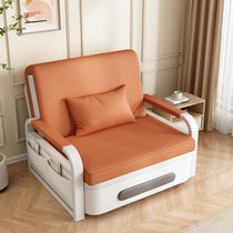 Folding dual-use sofa bed 2024 new style living room balcony single foldable bed multi-functional small apartment retractable bed