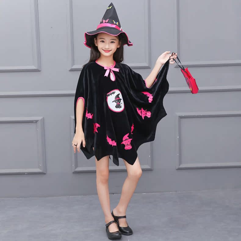 Halloween Quần áo trẻ em Áo tuyết trắng Áo choàng phù thủy Quần áo ma cà rồng Quần áo bé trai và bé gái quần áo trẻ em hàn quốc