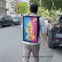 21 5-inch LCD rechargeable backpack mobile internet celebrity live broadcast mobile screen projection LCD display advertising machine customized