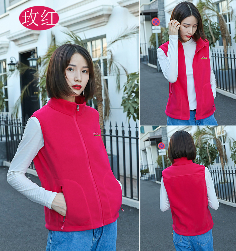 Ngoài trời lông cừu vest nữ mùa thu và mùa đông lông cừu ấm vest nam kích thước lớn lông cừu vest vai vest lông cừu phụ nữ - Áo thể thao áo khoác lining nữ