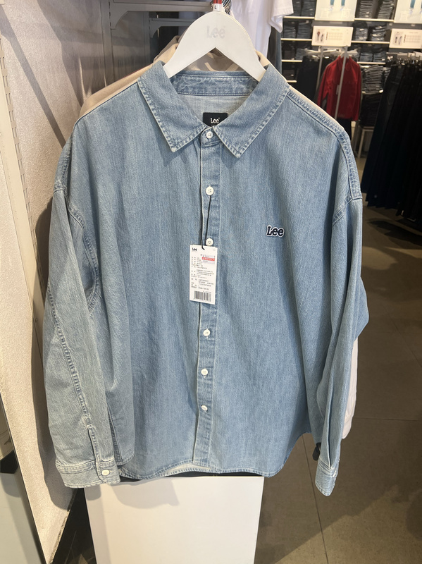 Lee Genuine 2025 Spring New Men's Loose and Comfortable Denim Shirt Lmt0099315Fq00F-A08194
