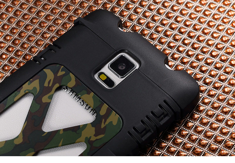 Armor King Iron Man Luxury Shockproof Stainless Steel Aluminum Metal Flip Case Cover for Samsung Galaxy Note 4 N9100