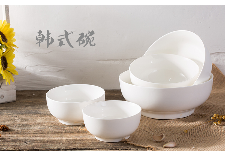 Hua Khánh Bát cơm trắng nguyên chất bát phở khay đựng đồ ăn