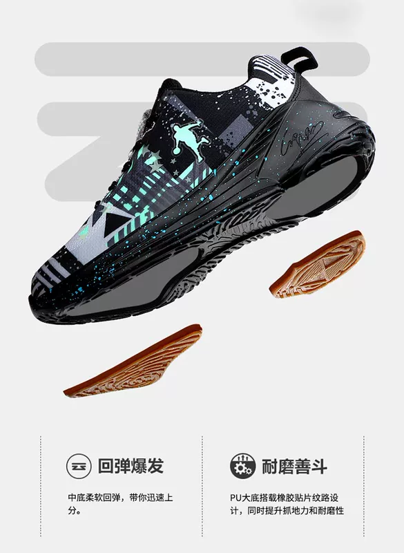 James shoes giày bóng rổ nam và nữ giày cao cổ thoáng khí hấp thụ sốc học sinh trẻ em cỡ nhỏ giày bóng rổ nam và nữ - Giày bóng rổ