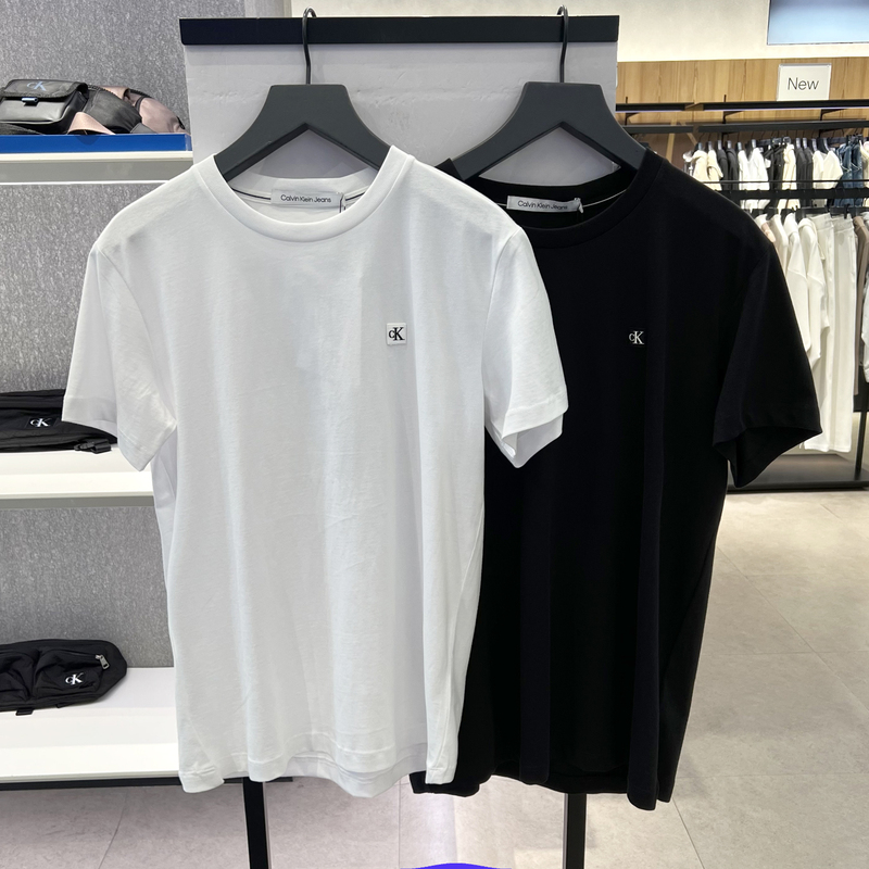 Ck Jeans2024 Spring New Men's Simple Casual Pure Cotton Breathable Round Neck Short-Sleeved T-Shirt J320988 Ck Jeans2024 Spring New Men's Simple Casual Pure Cotton Breathable Round Neck Short-Sleeved T-Shirt J320988