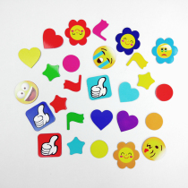 Magnetic refrigerator sticker praise encourage cartoon sticker thumb expression love whiteboard five-pointed star small red flag magnetic sticker