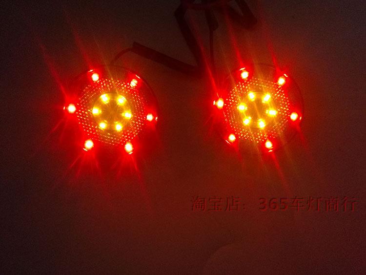 Motor Motor LED chỉ đạo rộng Ban ngày Chạy ánh sáng phản chiếu đầy màu sắc Trang trí ánh sáng Phổ quát Phanh sau siêu sáng 12V đèn xe wave rsx