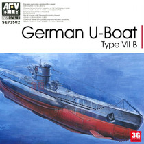 3G model AFV CLUB SE73502 German Navy Type VIIB U-boat 1 350